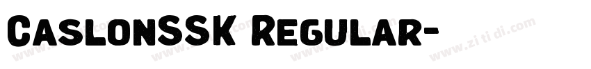 CaslonSSK Regular字体转换
